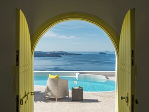 Terrace/patio - Ftelari Villa (Santorini)