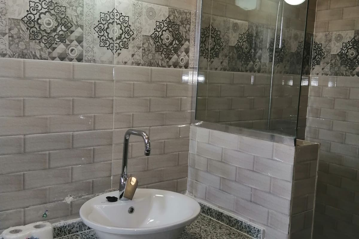 free toiletries, hair dryer, towels