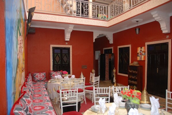 Lunch and dinner served, Moroccan cuisine