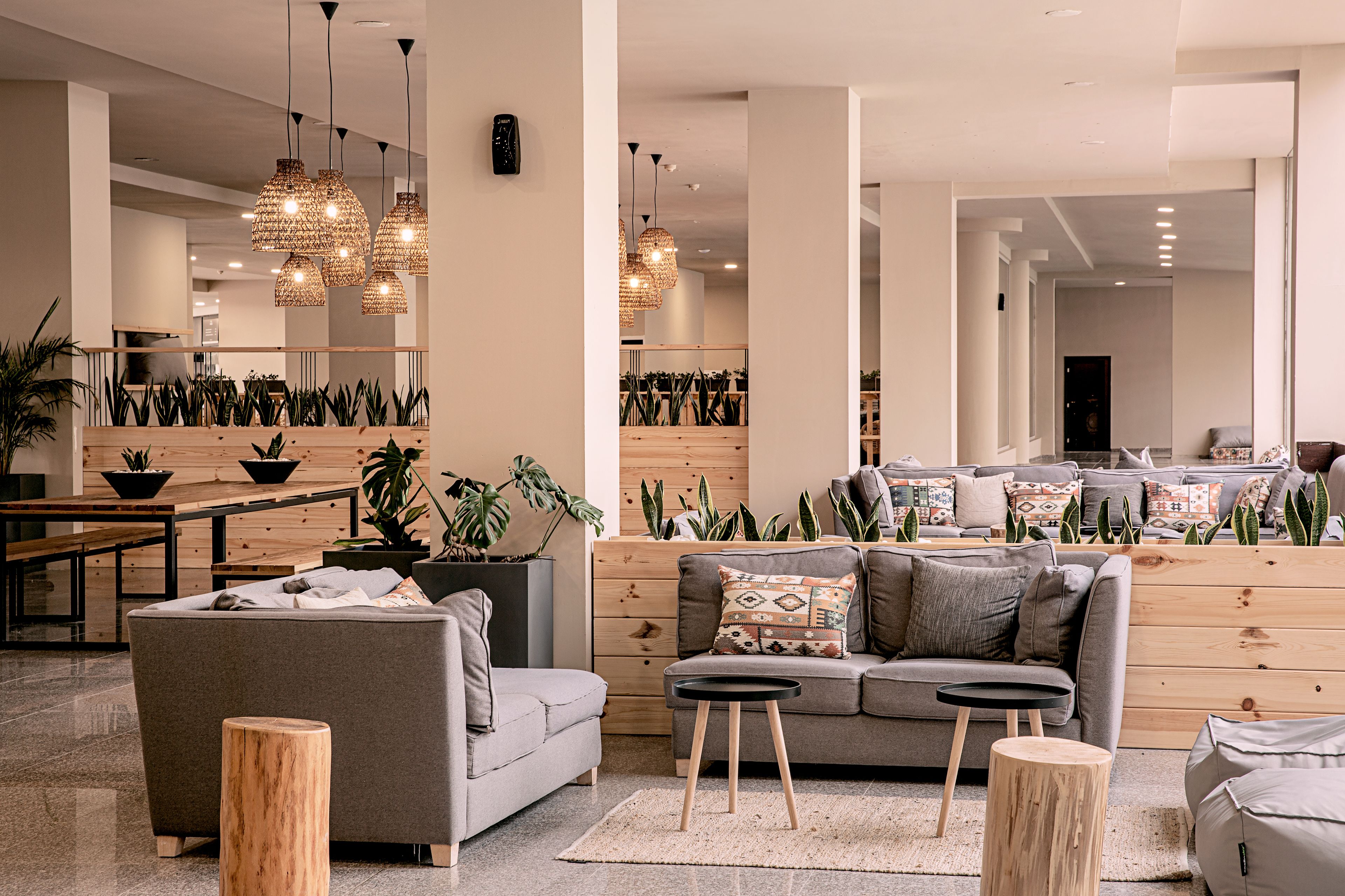 Sala de estar en el lobby