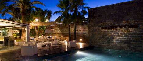 Breakfast, lunch, dinner served; Spanish cuisine, pool views