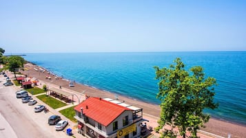 Vlak bij het strand