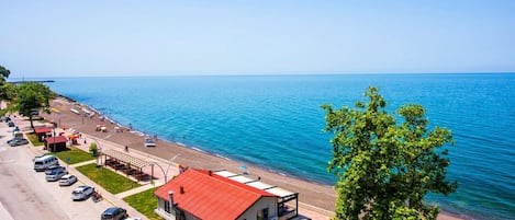 Vlak bij het strand