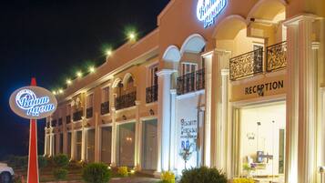 Front of property - evening/night