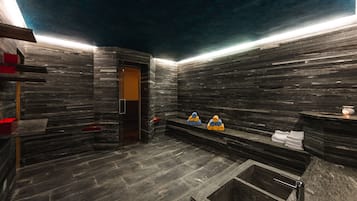 Sauna, aromaterapi, urut tuaman batu, urutan tisu mendalam