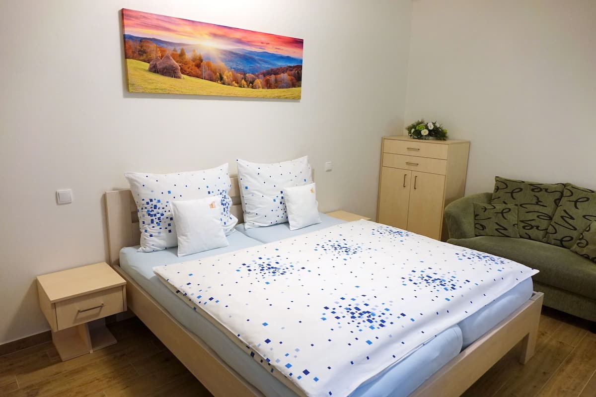 Standard Apartment, 2 Bedrooms, Balcony | 1 bedroom, hypo-allergenic bedding, blackout drapes, iron/ironing board