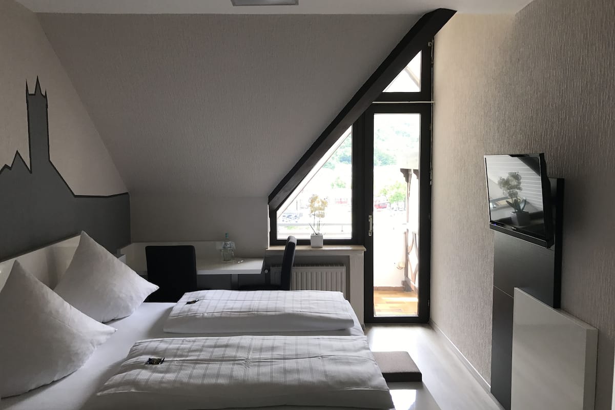 double or twin room, river view | in-room safe, free cots/infant beds, free wifi, bed sheets