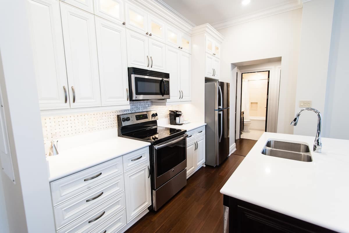 penthouse, harbour view | private kitchen | fridge, coffee/tea maker