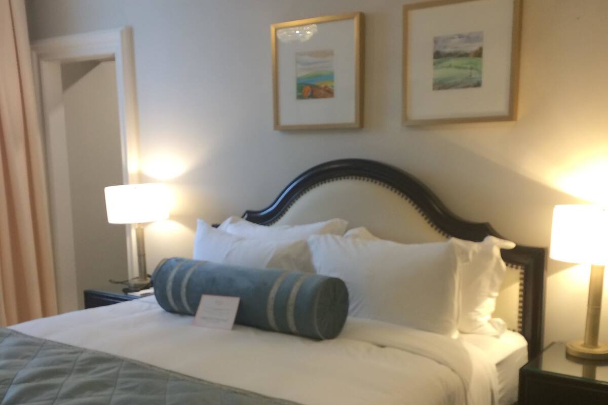 Hypo-allergenic bedding, down duvets, memory-foam beds, in-room safe