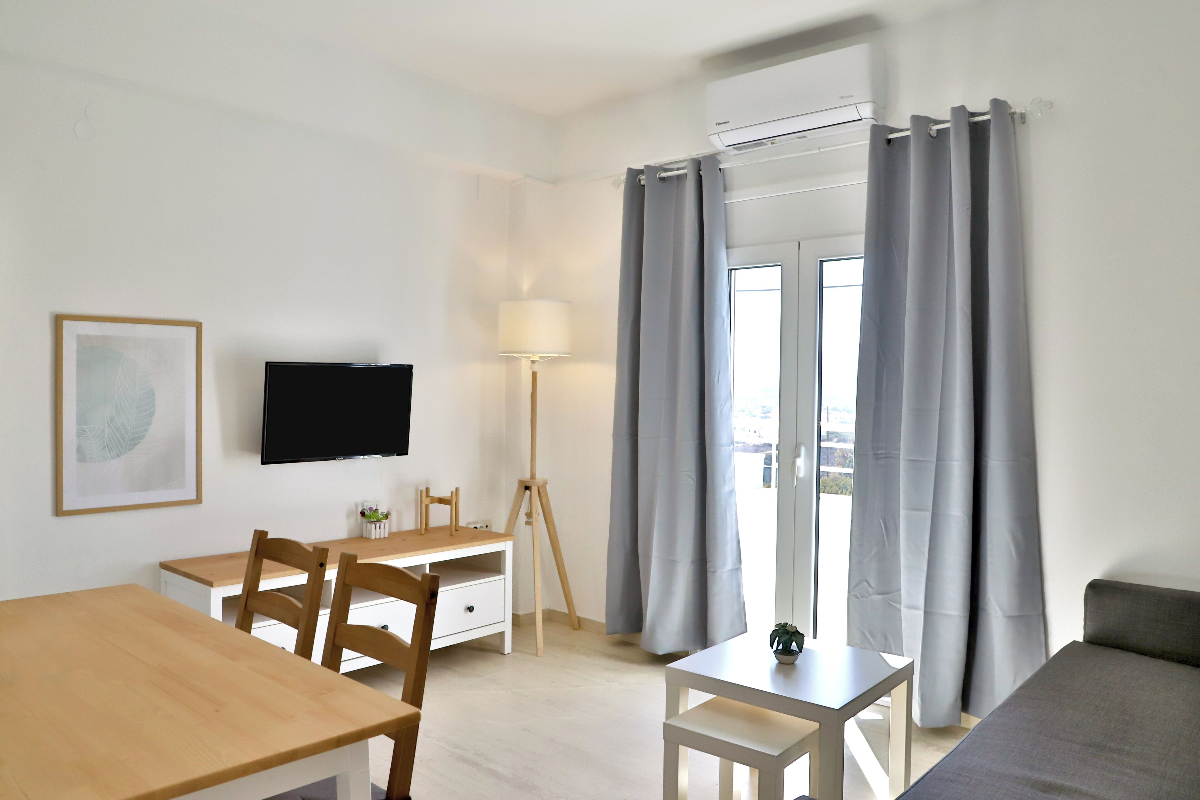 Apartment, 2 Bedrooms, Sea View | Living area | Flat-screen TV