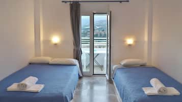 Studio, vue mer | Chambres insonorisées, fer et planche à repasser, lits bébé (gratuits)