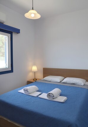 Apartment, 2 Bedrooms, Sea View | Soundproofing, iron/ironing board, free cribs/infant beds, free WiFi - Helios Studios & Apts (Sitia)