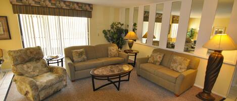 Condo, 2 Bedrooms | Living area | Flat-screen TV