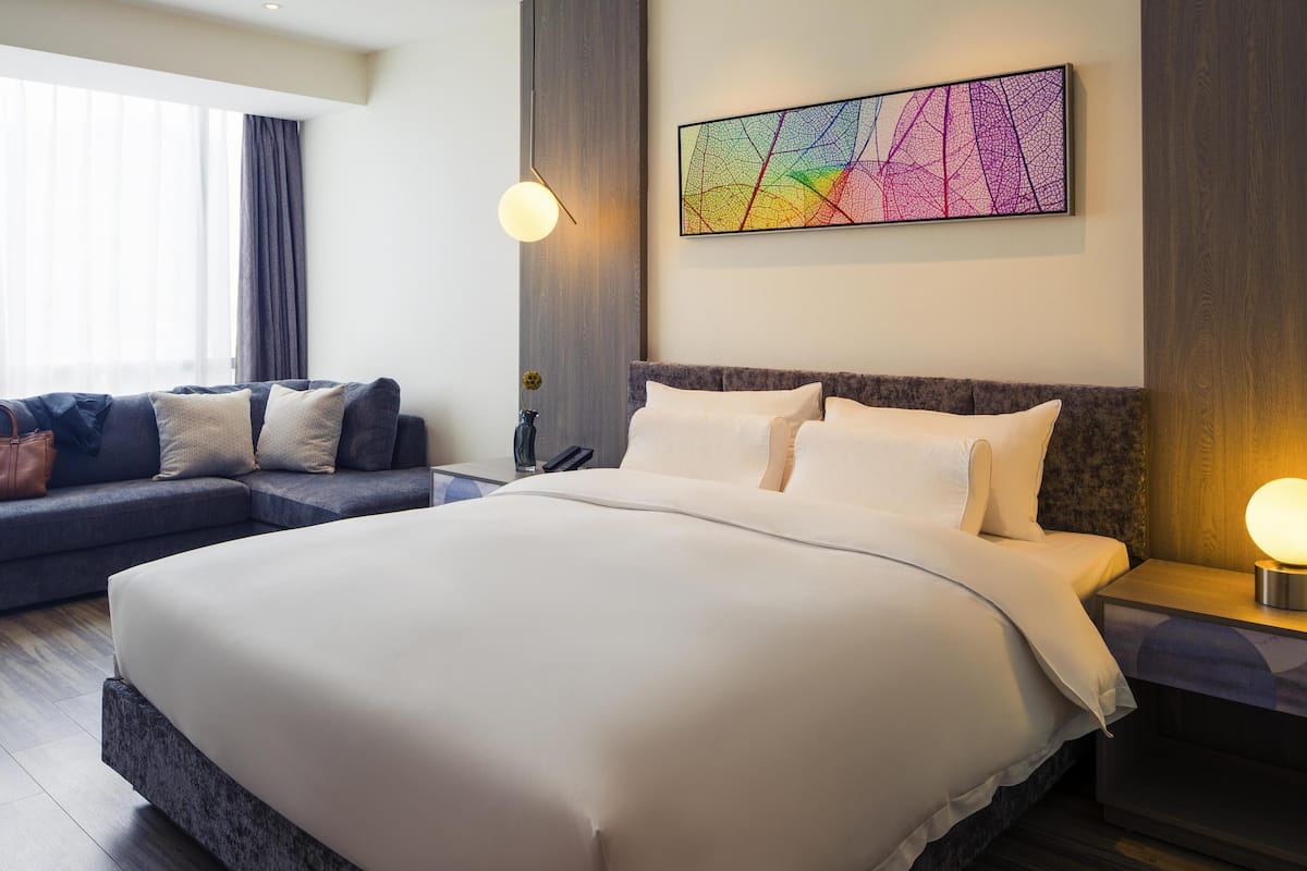 Habitación Deluxe, 1 cama King size | Ropa de cama de alta calidad, edredón y camas con pillow-top