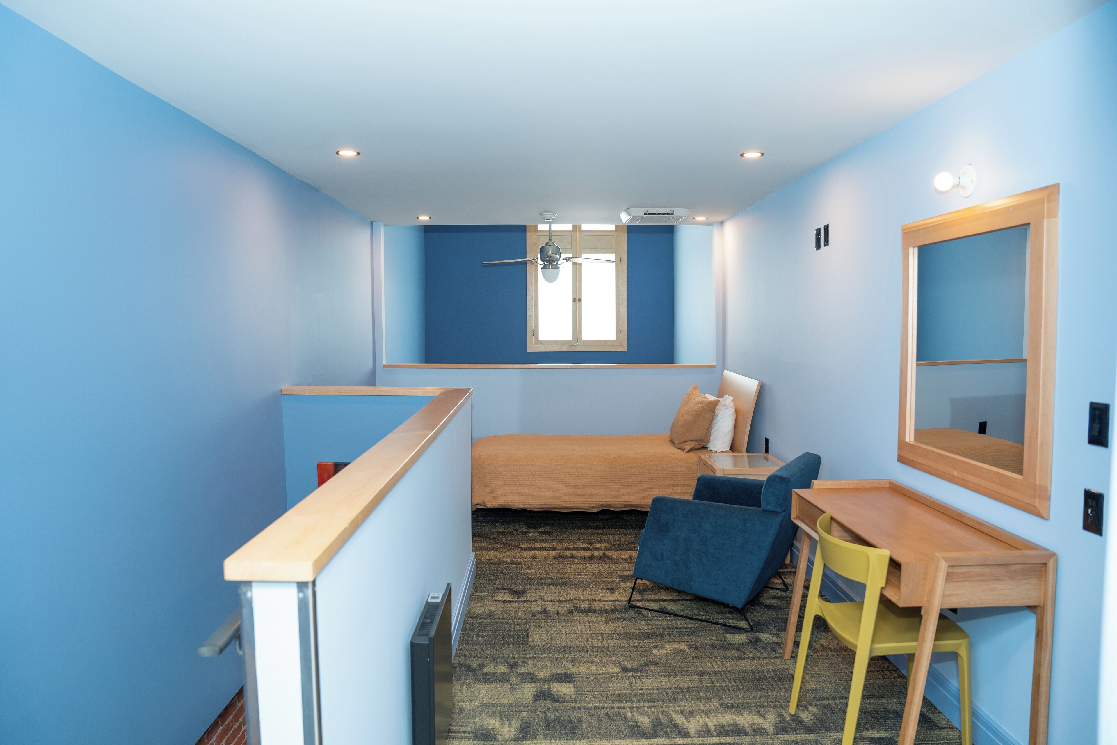 standard bi-level loft (1 king & sofa bed) | desk, iron/ironing board, free wifi, bed sheets