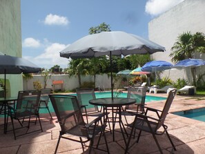 Terrace/patio - Ikaro Beds - Hostel - Adults only (Cancun)