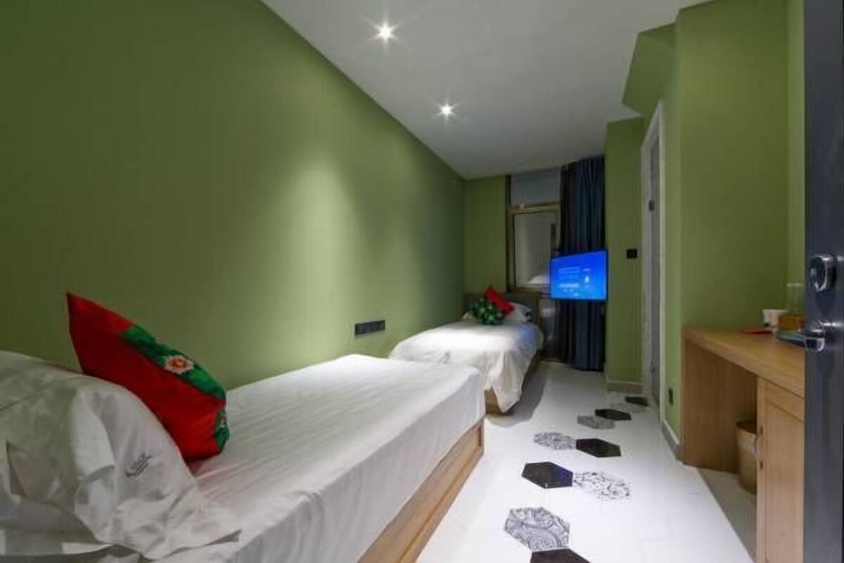 Desk, blackout curtains, iron/ironing board, free WiFi