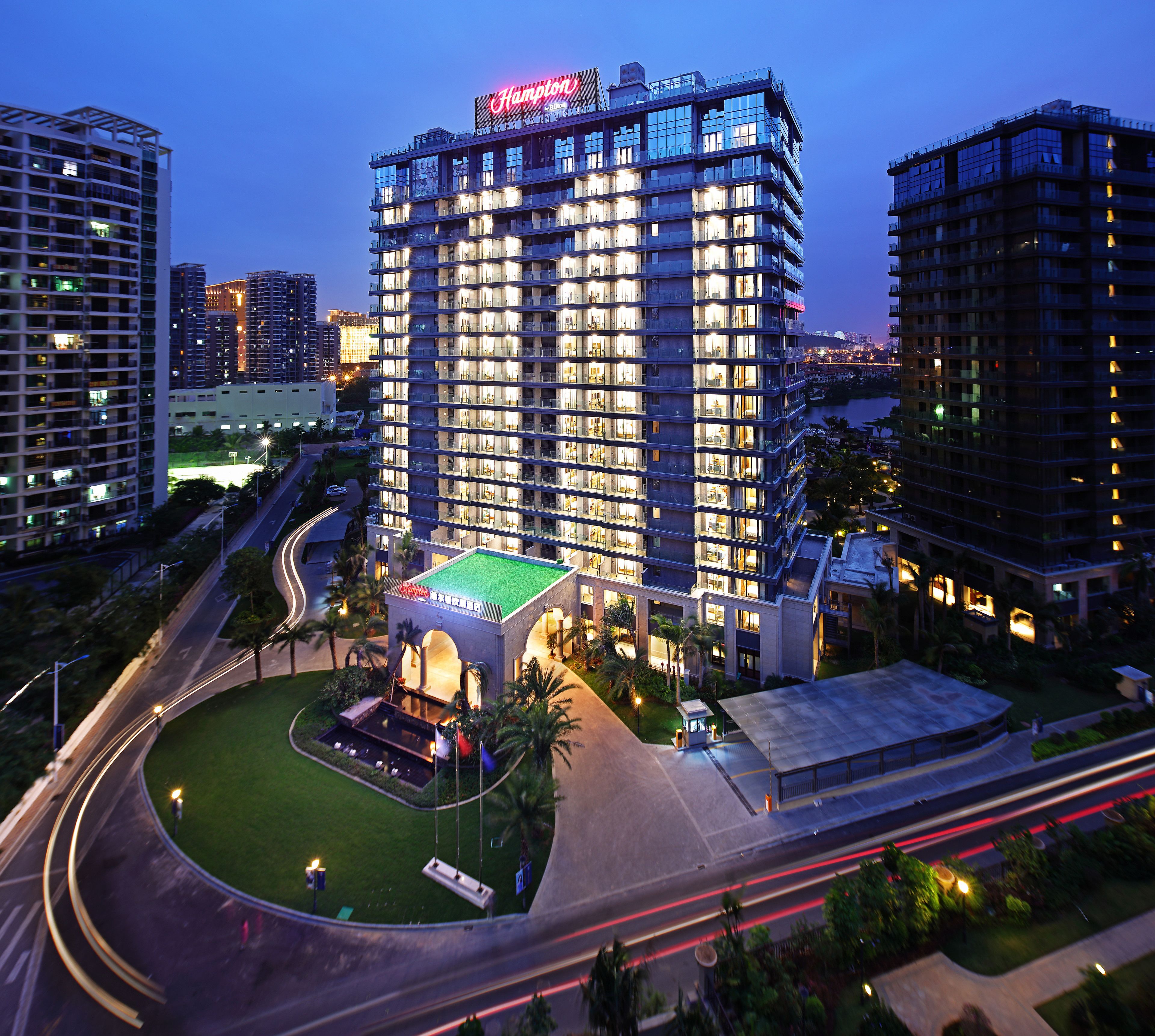 front of property – evening/night