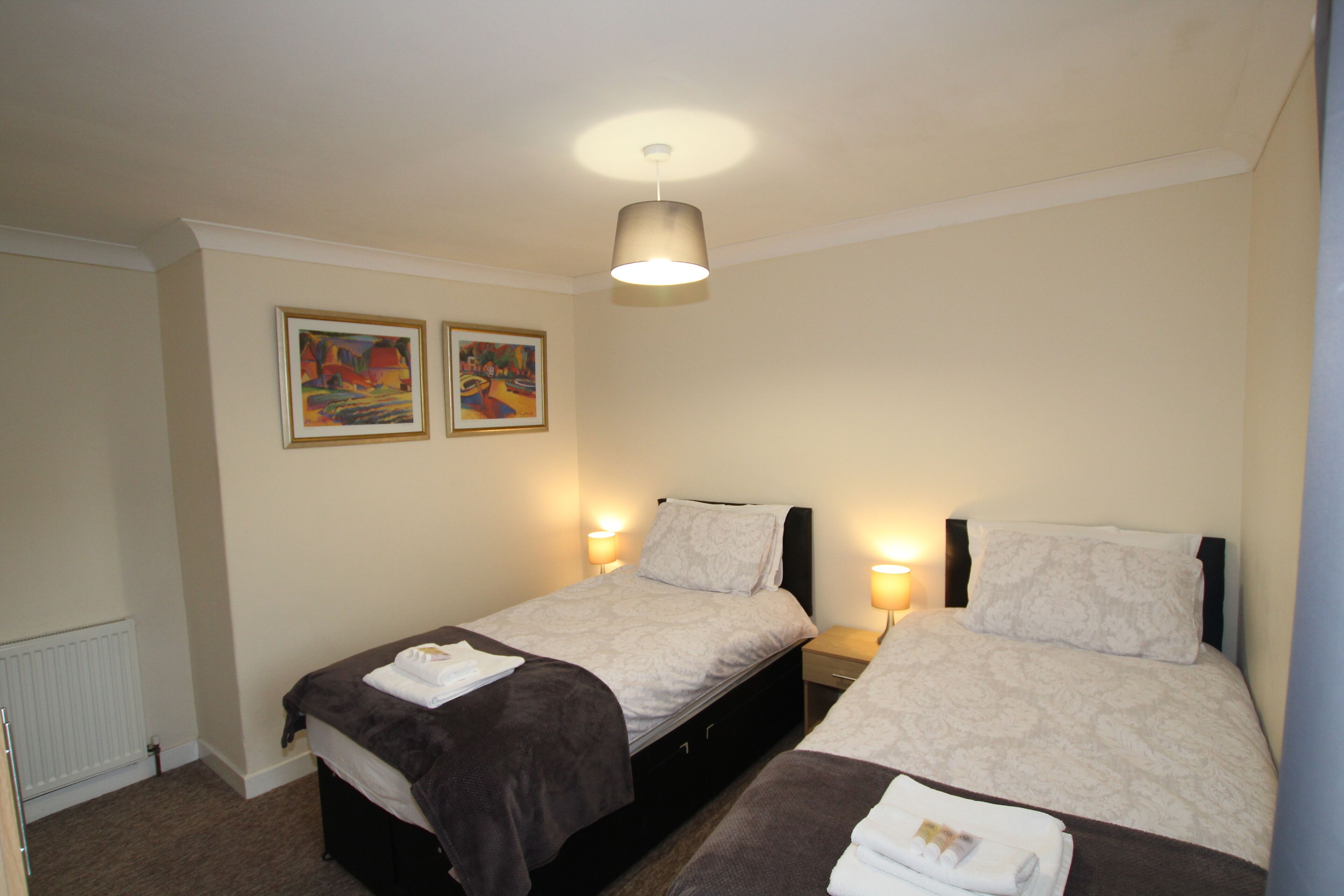3 bedrooms, blackout drapes, iron/ironing board, free WiFi