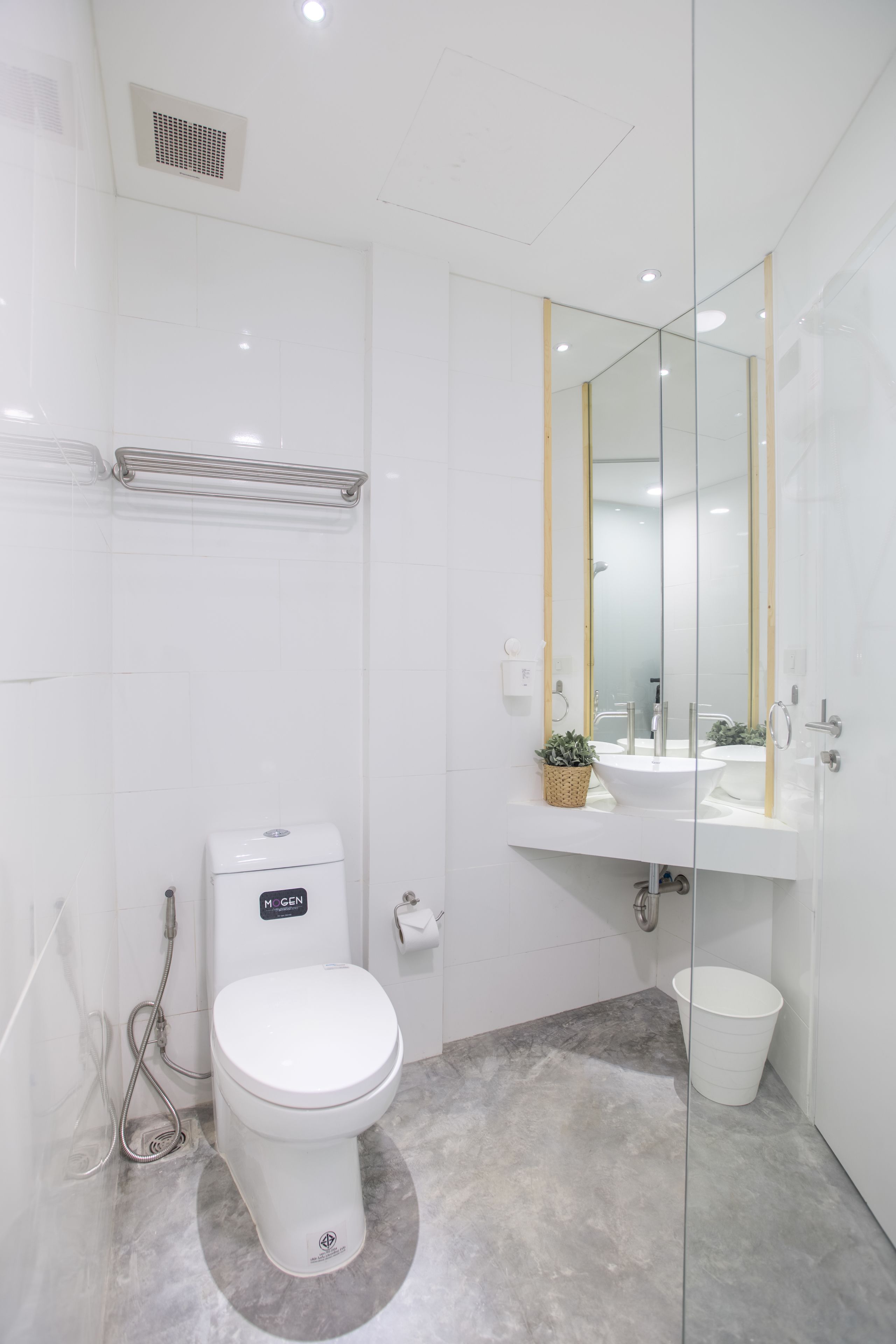 Free toiletries, hair dryer, slippers, towels