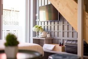 Phòng Suite dành cho gia đình, phòng tắm riêng, góc | Phòng khách