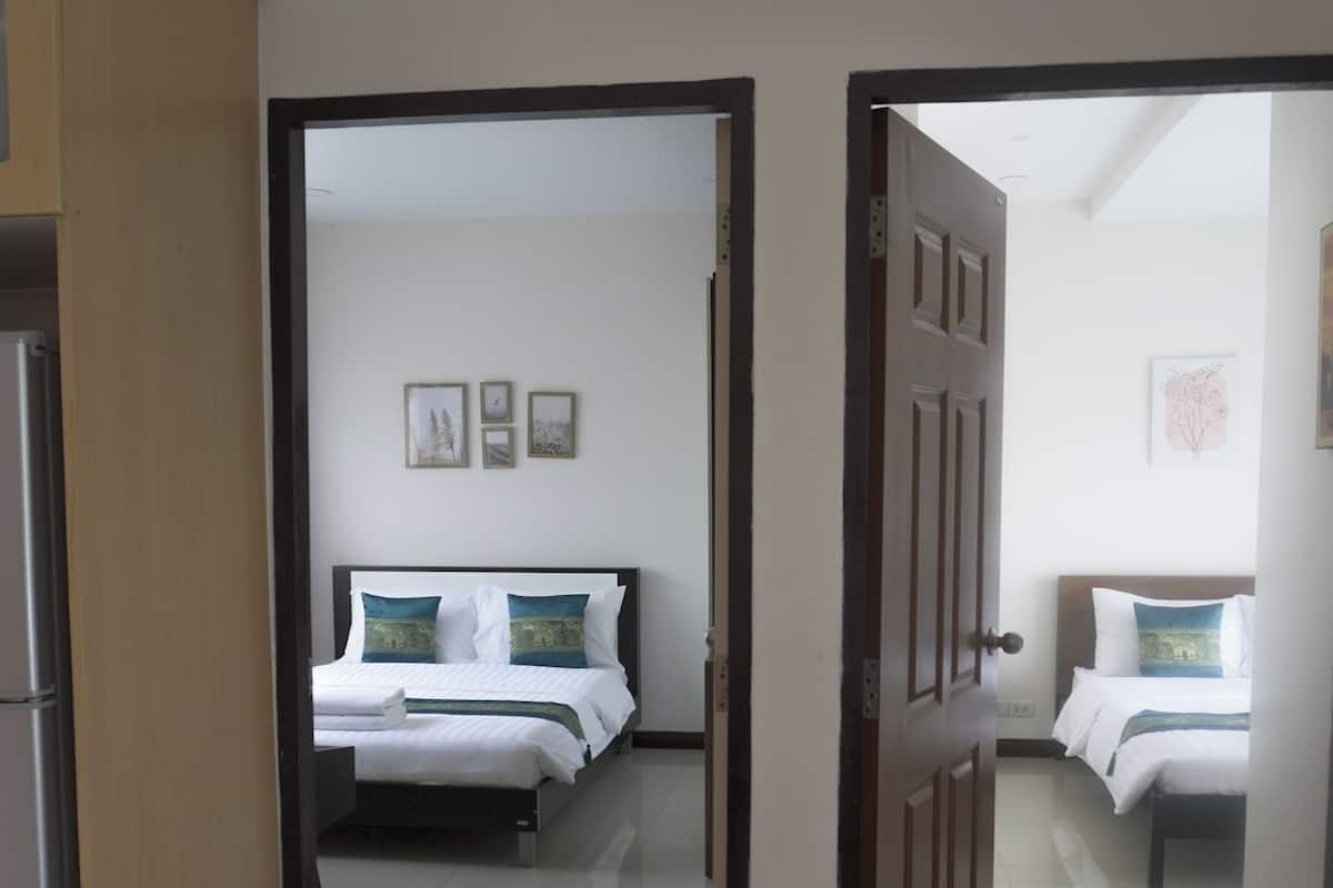 Appartement Familial, vue piscine | 1 chambre, draps fournis