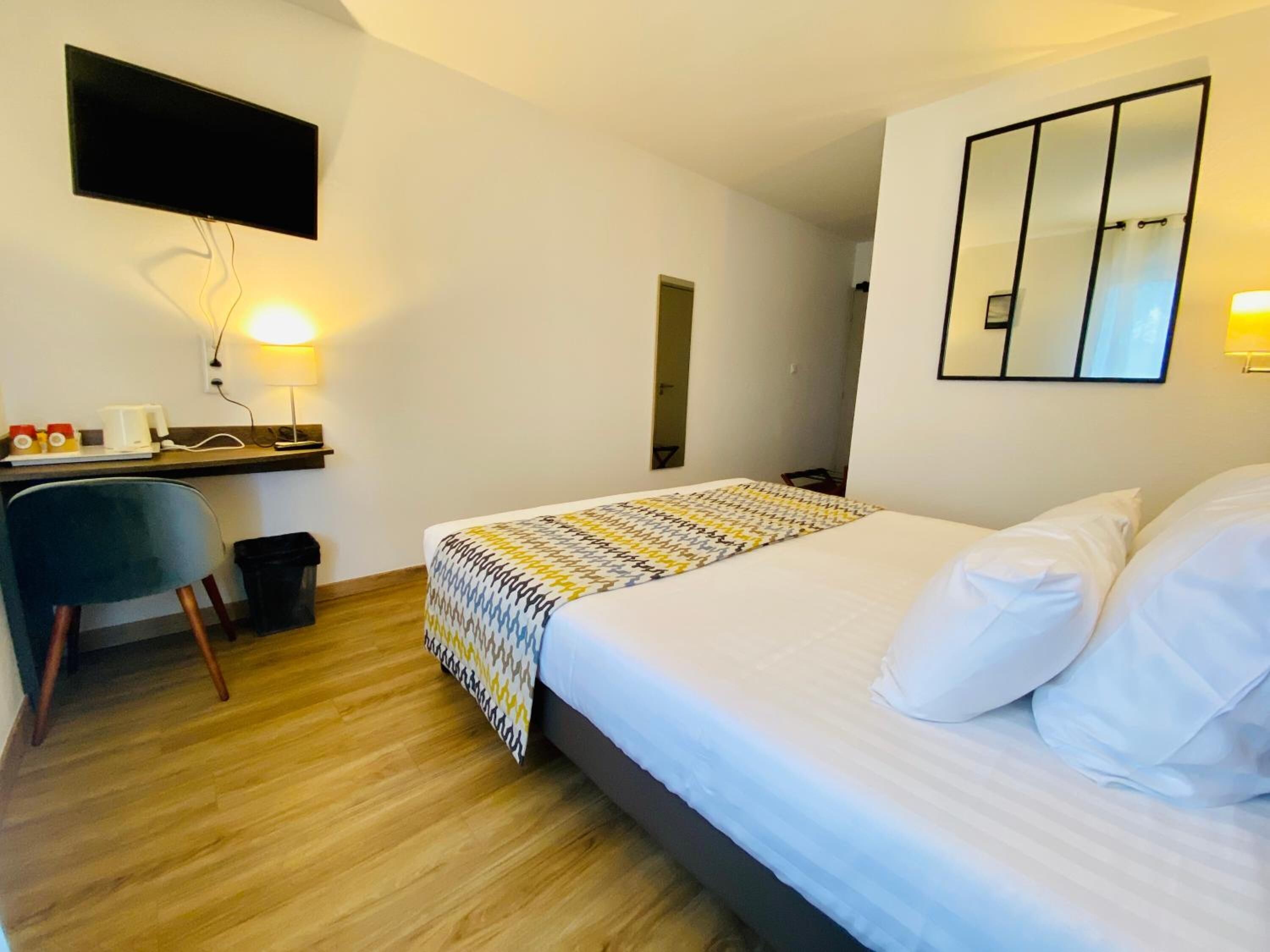 premium bedding, desk, soundproofing, iron/ironing board