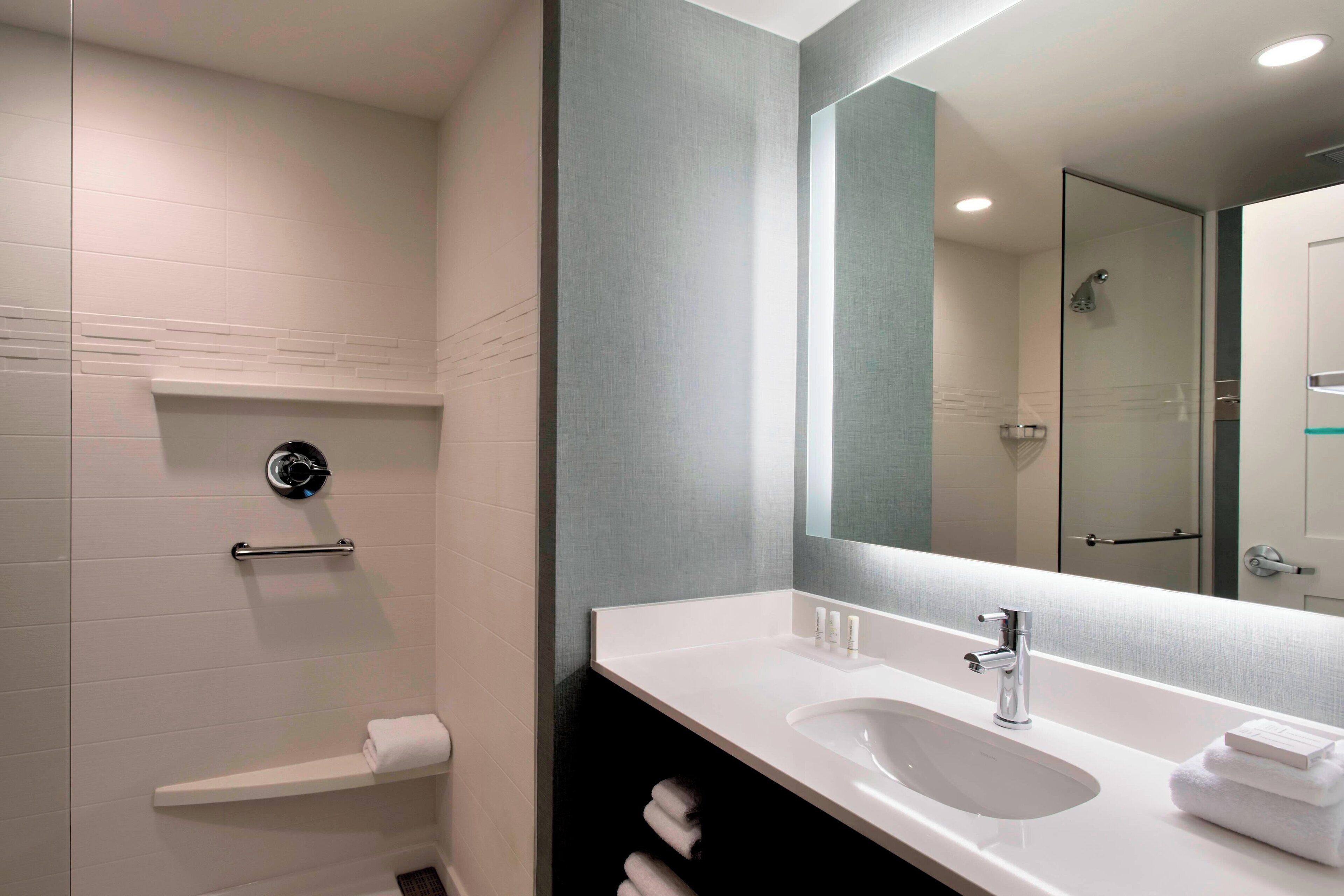 free toiletries, hair dryer, towels, soap