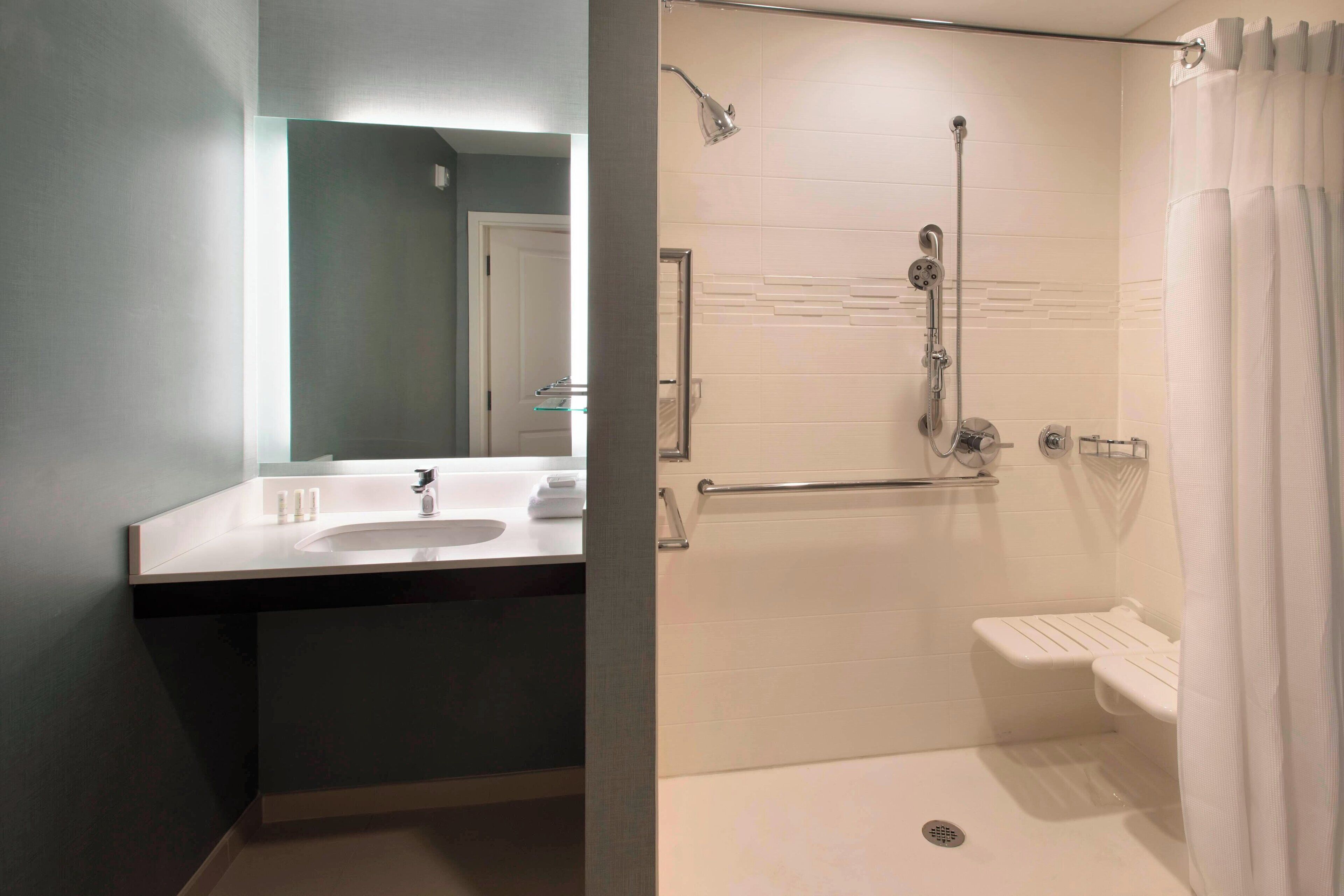 free toiletries, hair dryer, towels, soap