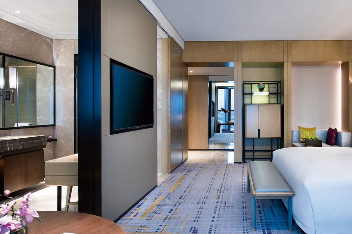 Premium bedding, down duvets, pillow-top beds, in-room safe