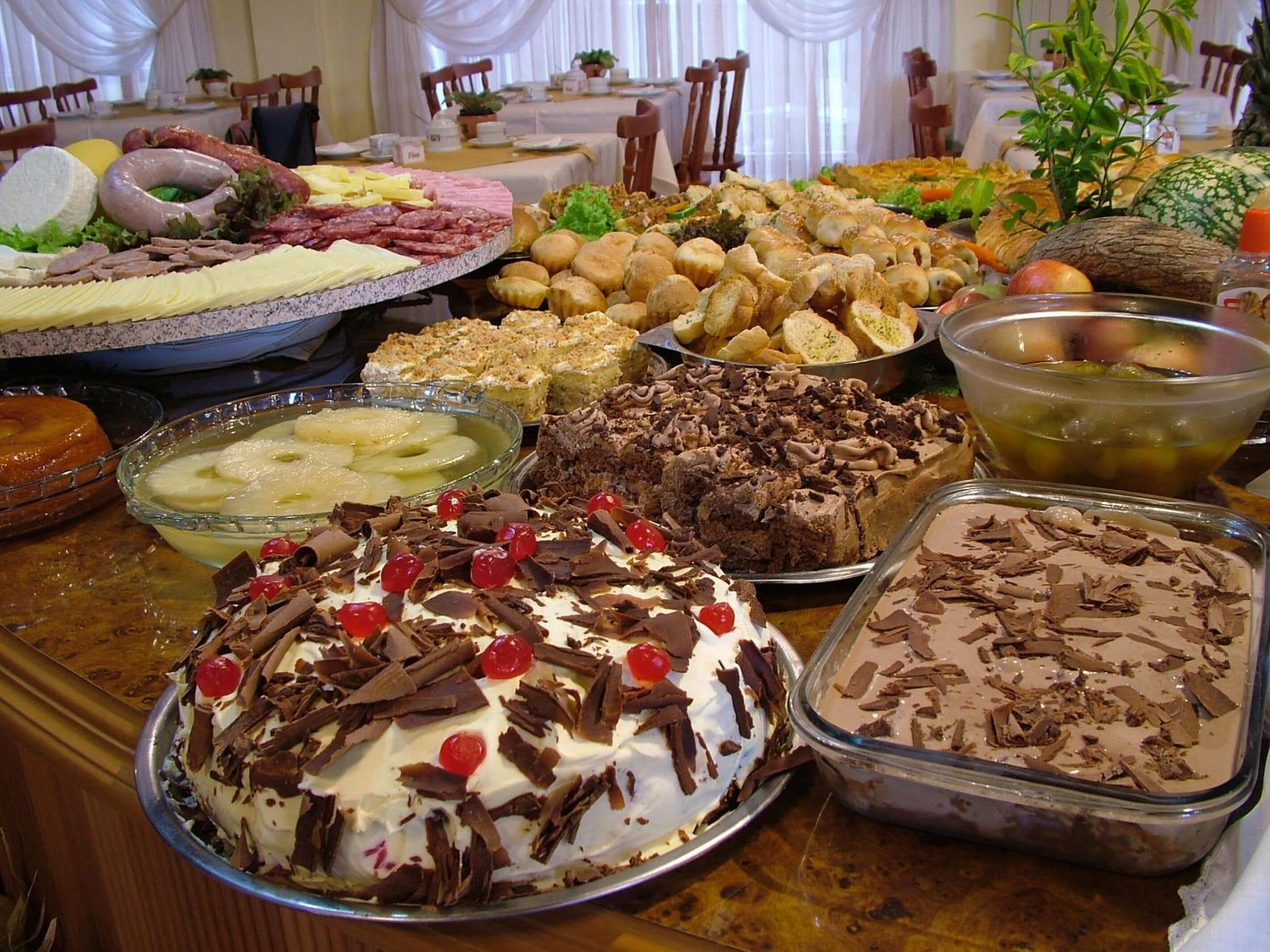 breakfast and dinner served, brazilian cuisine