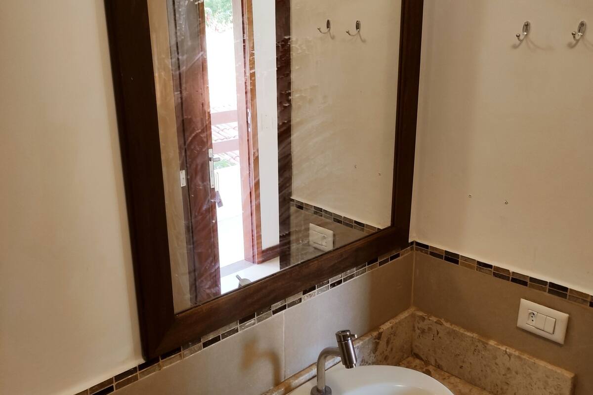 superior triple room | bathroom | shower, free toiletries, hair dryer, towels