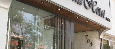 Voorkant van accommodatie