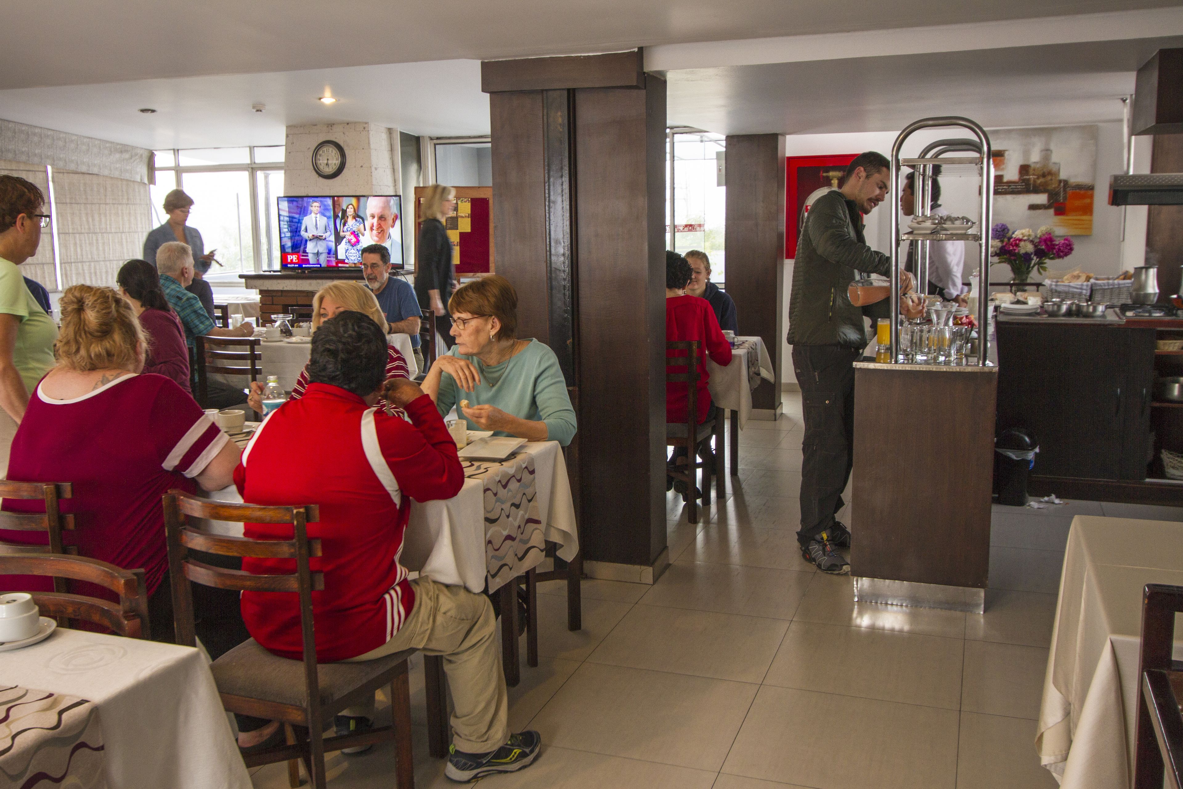 Breakfast, lunch, dinner served; local cuisine 