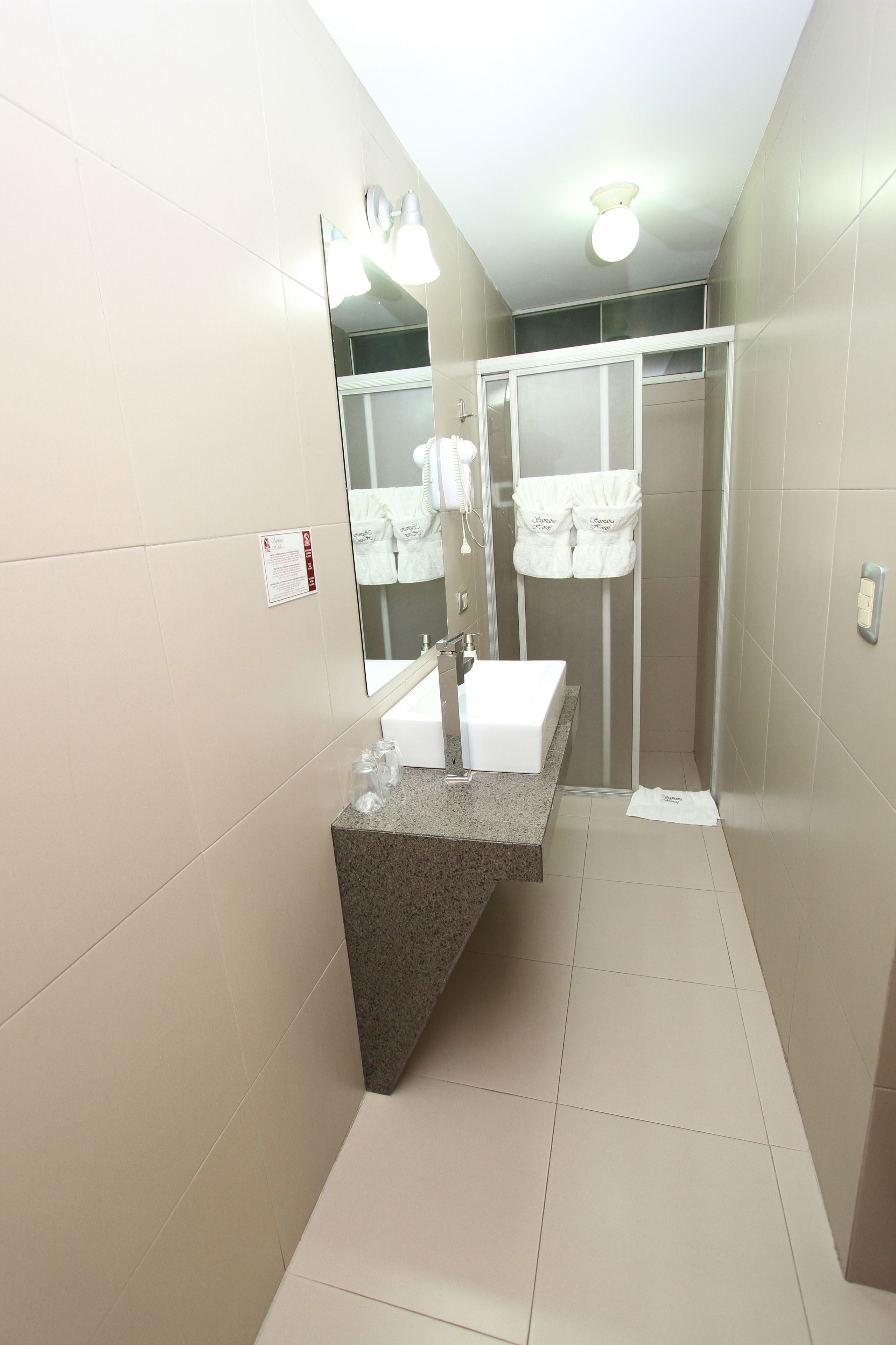 double room | bathroom | shower, free toiletries, hair dryer, towels