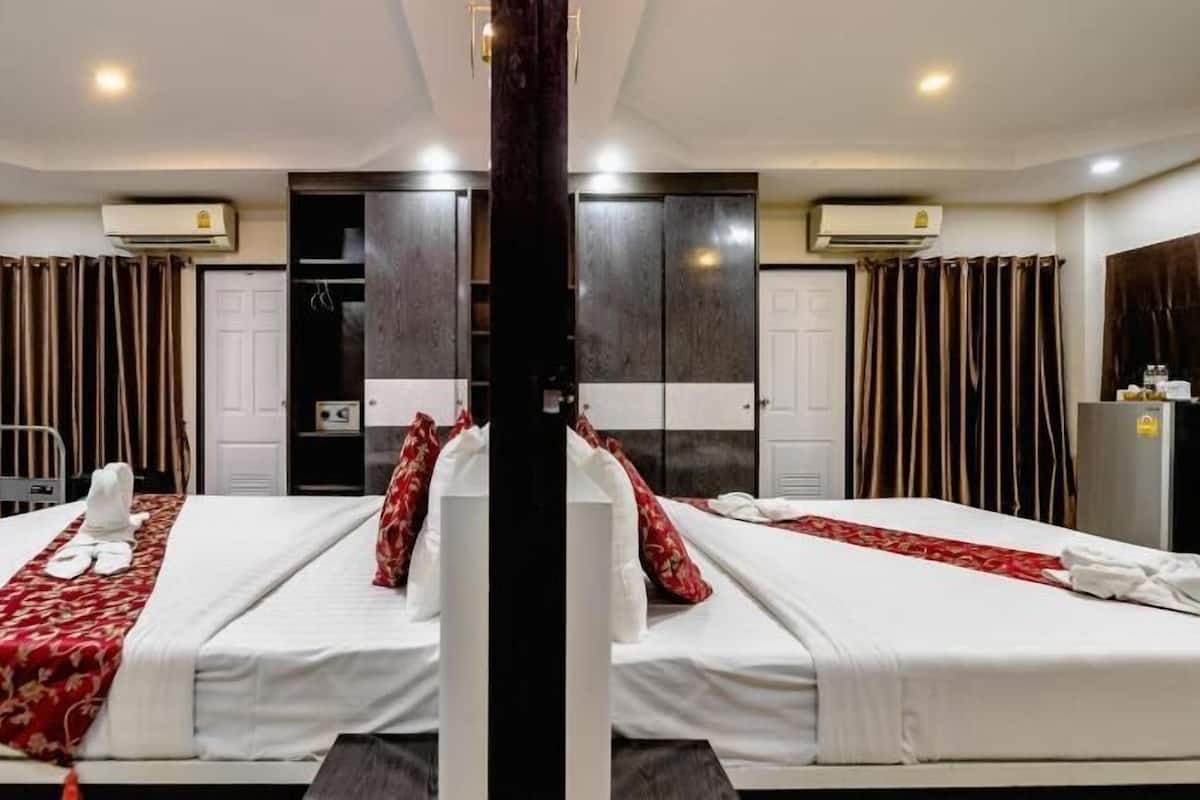 Hochwertige Bettwaren, Zimmersafe, Verdunkelungsvorhänge, Zustellbetten