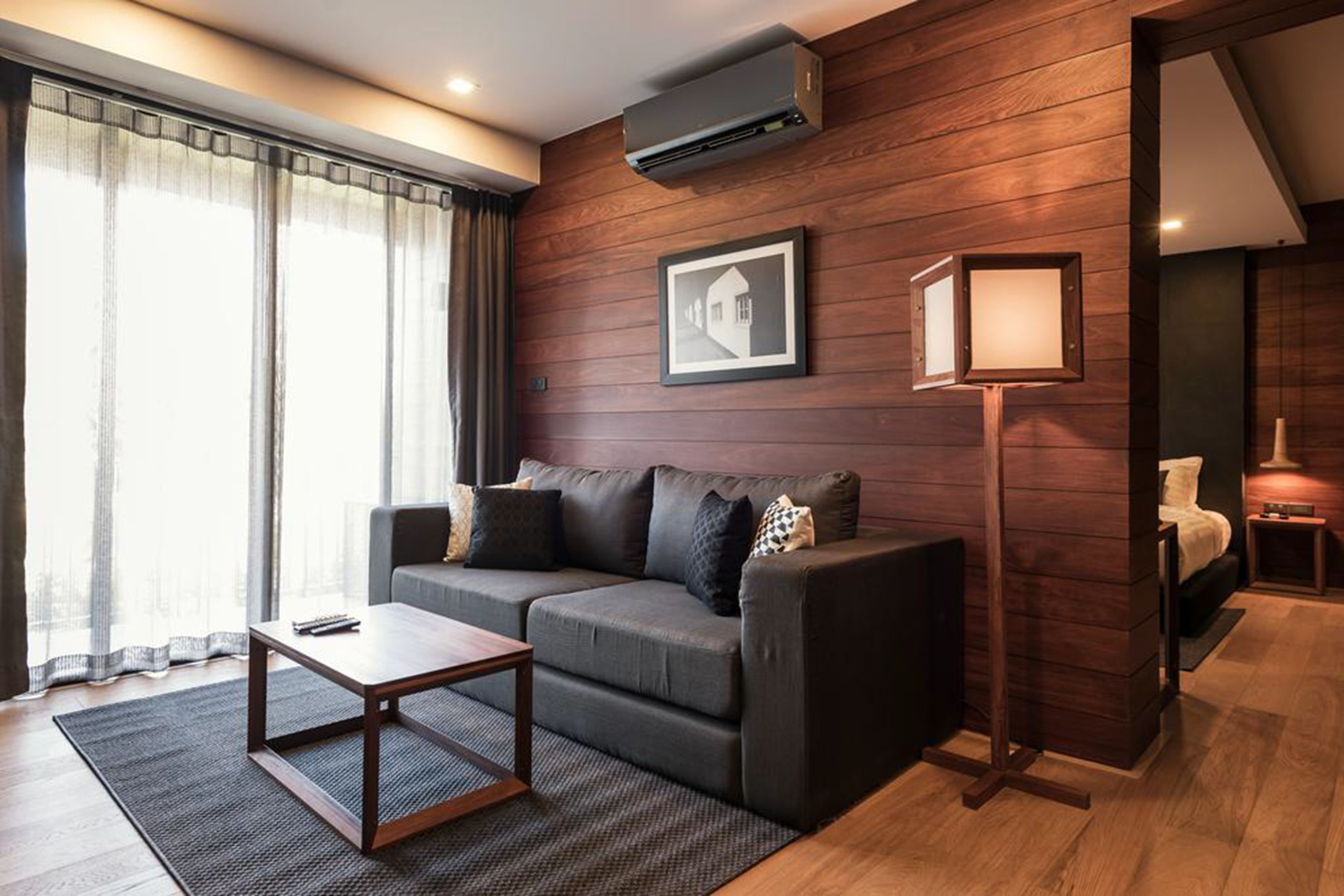 the habita suite | living area | flat-screen tv