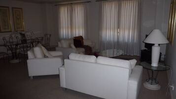 2 Bedroom 2 Bathroom Apartment | Living area | LED TV, DVD player