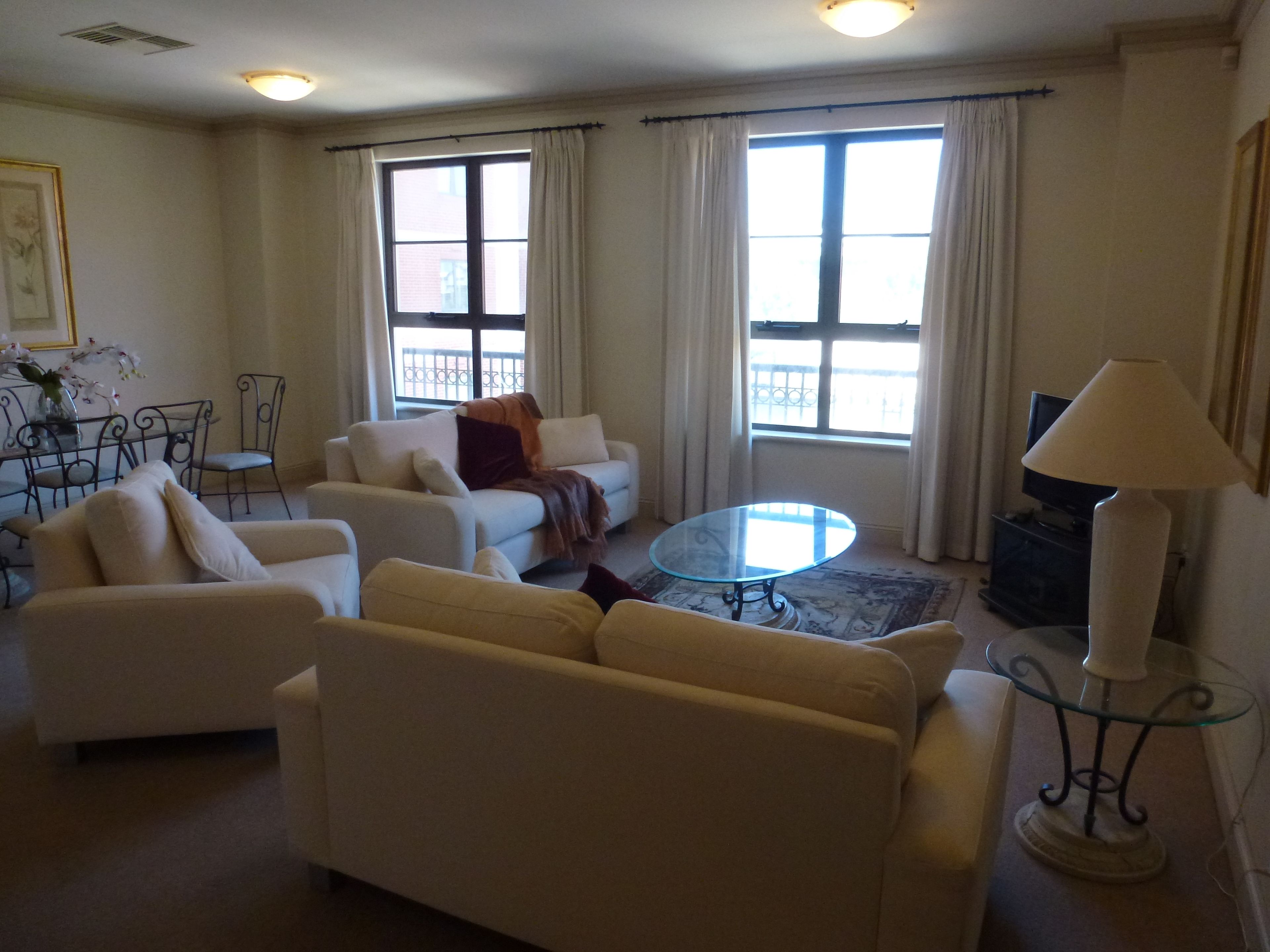 2 Bedroom 2 Bathroom Apartment | Living area | LED TV, DVD player