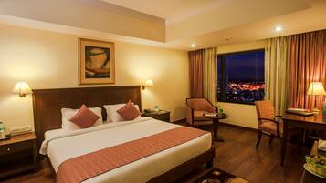 Executive Suite, 1 Double Bed | Premium bedding, minibar, in-room safe, individually decorated