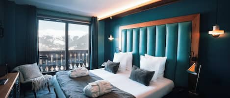 Dobbeltrom, balkong | Sengetøy av topp kvalitet, safe på rommet og strykejern/-brett