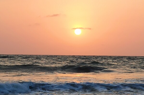 Vista a la playa o el mar