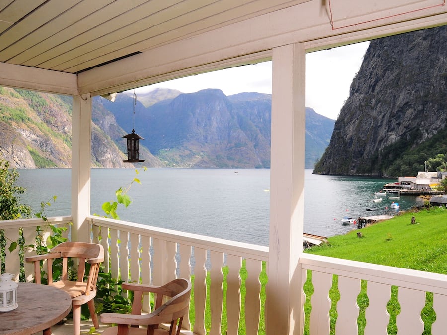 Krossen apt 1.First floor 2 bedrooms, Fjord View | Balcony view