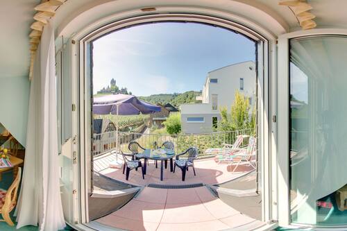 Panoramic Room, Multiple Beds, Balcony, Garden View
