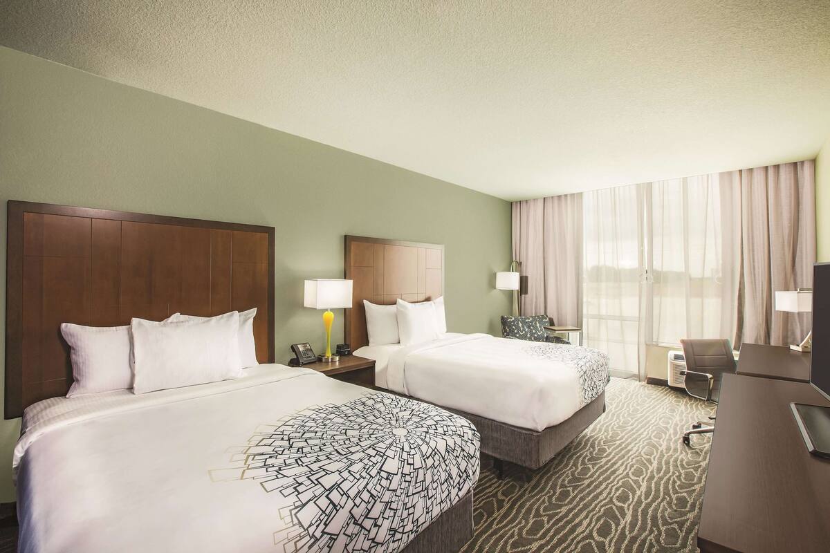 room, 2 queen beds, accessible, non smoking (mobility/hearing impaired accessible) | premium bedding, pillow-top beds, desk, iron/ironing board