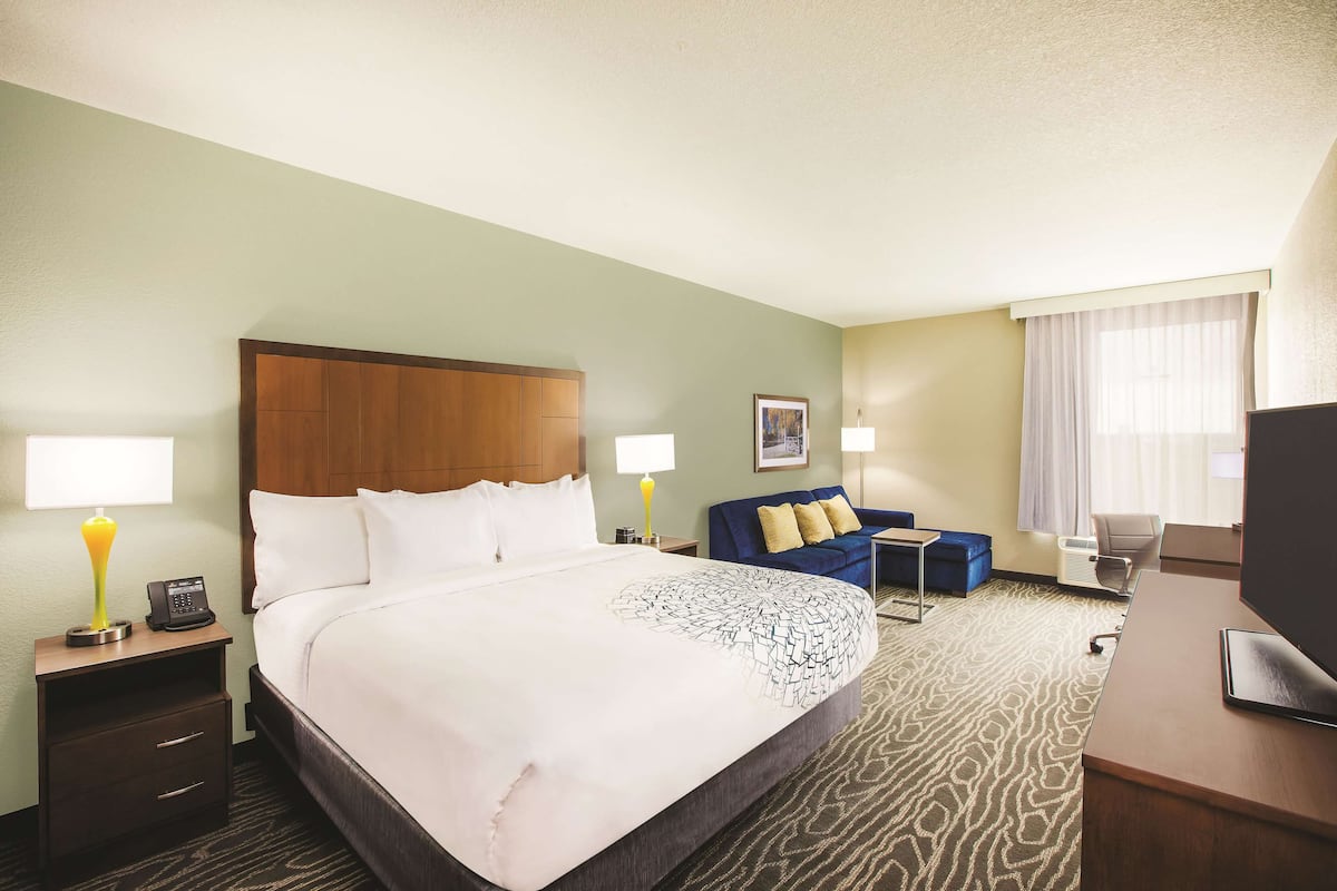 Deluxe Room, 1 King Bed, Accessible, Non Smoking (Mobility/Hearing Impaired, Efficiency) | Premium bedding, pillowtop beds, desk, iron/ironing board