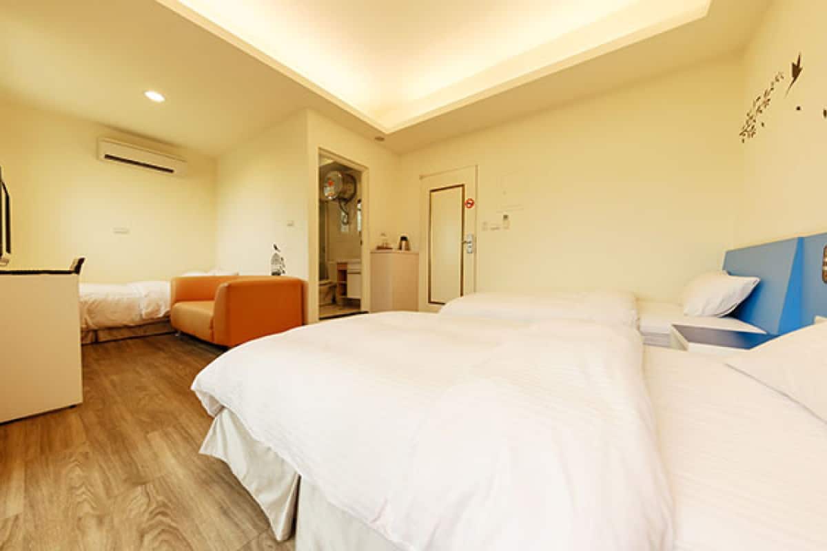 Family Triple Room, 3 Single Beds | Desk, blackout curtains, free WiFi