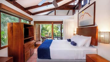 Villa, 2 Bedrooms, Ocean View, Poolside | Premium bedding, in-room safe, soundproofing, iron/ironing board