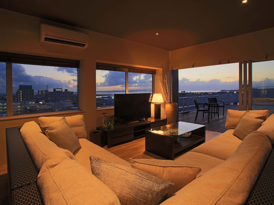 Cobertura, para não fumantes (Sky) | Área de estar | TV de tela plana