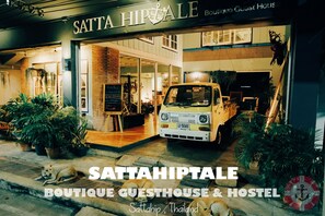 Majoituspaikan sisäänkäynti